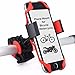 GGBoy Bike Phone Mount, Universal Motorcycle Cell Phone Holder Cradle Clamp with 360 Degree Rotation Adjustable Bicycle Rack Handlebar,Fits iPhone X,8,7 Plus, Galaxy S8 Plus and Most Smartphones Red