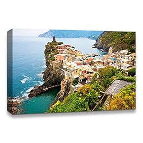 Canvas Wall Art Beautiful Landscape Grand Canal, Venice, Italy Painting Artwork for Home Prints Framed - 12x18 inches