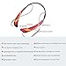 Wireless Bluetooth Headphones, Bluetooth 4.1 Music Stereo Headset Earphones with Microphone Vibration Neckband Style for Sports Red