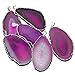 1 Pink Agate Slice Druzy Pendant Silver Plated RP Exclusive COA AM8B8-02