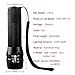 [Rechargeable 18650 Battery and Charger Included] Refun DT 900 Lumens Tactical Flashlight （Bright CREE XML T6 LED Light）Outdoor Water Resistant Torch with Adjustable Focus and 5 Light Modes