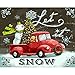 Paint by Numbers for Adults Kids DIY Canvas Painting Kit for Beginners Drawing with Brushes Without Frame 16x20 Inch (Tree Snowman Car)