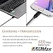 Pofesun Micro USB Cable 6ft, [5 Pack] Fast Charging Cord Nylon Braided Android Charger Cable Compatible Galaxy S6 S7 Edge J8/J7/J5/J3 Note 5,LG,Kindle,PS4,Camera -Black,White,Pink,Purple,Rose 