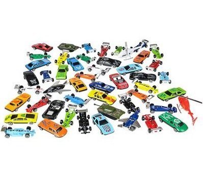 Fun toys Die Cast Metal Plastic Toy Car, a Massive Set of 50 Toy Cars, Racer Cars, and Aircraft,