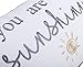 YugTex You are My Sunshine Cotton Embroidered Lumbar Decorative Accent Throw Pillowcase - Daughter's Room Decor - 12x18 Inches, Ivory