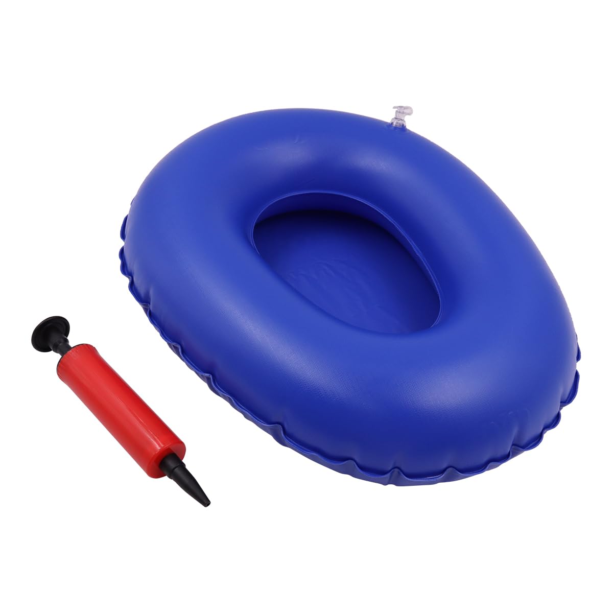 Sarini Inflatable Bedpan Bigger Washable Portable Air Inflation Blue Bed Pan Bedridden Elderly Inflatable Stool Bedsore Toilet