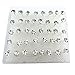 Yansanido 20 Pairs Mini Wholesale Pretty Crystal Rhinestone Round Plastic Earrings Ear Studs Earring Lots (2.5mm white)