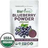 Biofinest Wild Blueberry Juice Powder - 100% Pure Freeze-Dried Extract Superfood - USDA Organic Vegan Raw Non-GMO - Boost Digestion Weight Loss - for Smoothie Beverage Blend (4 oz Resealable Bag)