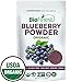 Biofinest Wild Blueberry Juice Powder - 100% Pure Freeze-Dried Extract Superfood - USDA Organic Vegan Raw Non-GMO - Boost Digestion Weight Loss - for Smoothie Beverage Blend (4 oz Resealable Bag)