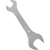 BokWin Thin Open End Wrench 17mm x 19mm | Metric, Chrome Plated Steel, Slim Design for Tight Spaces, Mirror-Chrome Silver Finish