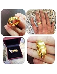 King Will GLORY anillo de carburo al tungsteno, de 8 mm, para hombres, anillo de bodas, centro cepillado, color dorado, acabado mate, cómodo
