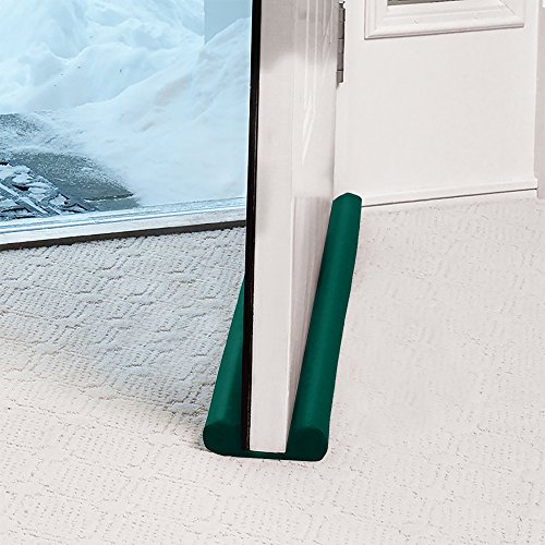 Twin Draft Guard 60223-DNA Energy Saving Under Door Stopper, Green - Thumbnail 2