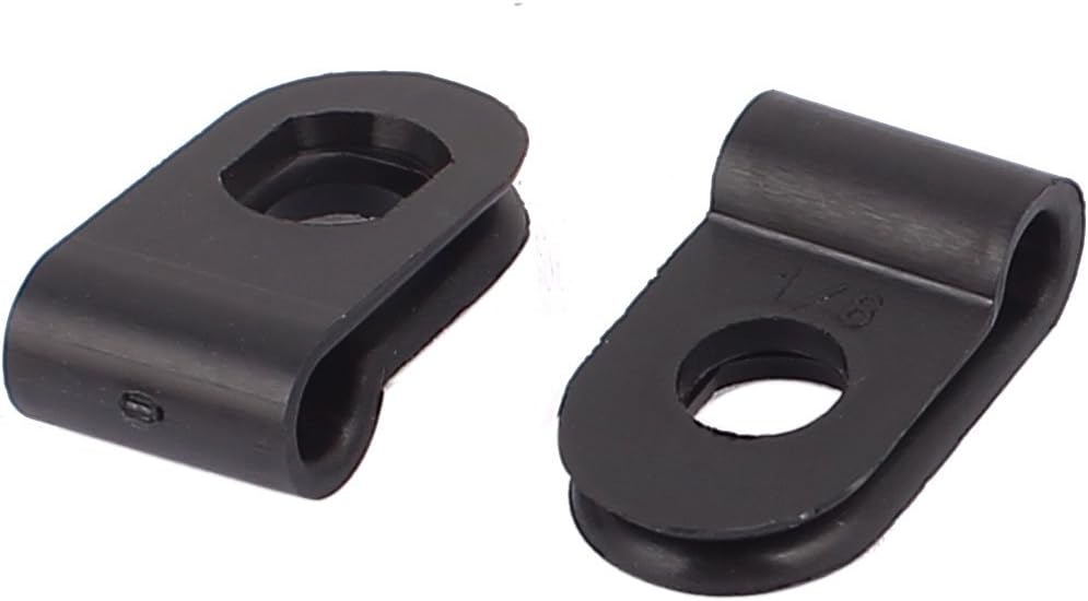 Aexit 30Pcs Black Plastic R Type Cable Clip Clamp for 2.7mm Dia Wire Hose (2e3d26432b5e5e7ecabbbdf262370dc0) - Image 3