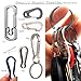 BANG TI Titanium Nail-Saving Flexible Keyrings (K2, 32mm/1.26