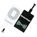 LIPLILY Universal QI Wireless Charging Receiver Patch Modules Bundle, 1 Receiver for IPhone 5/5S/5C/6S/6Plus/6SPlus and 1 Receiver for Android Mobile, Micro USB Interface Port