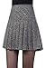 chouyatou Women's Casual Plaid High Waist A-Line Pleated Skirt