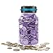 HeQiao Digital Coin Bank Auto Counting Money Savings Jar for US Coins (Purple)
