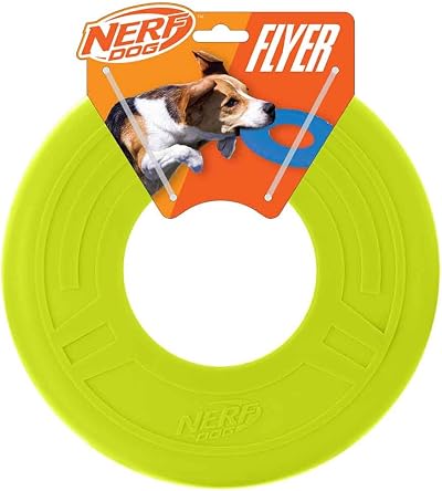 Nerf Dog 10in Atomic Flyer Green
