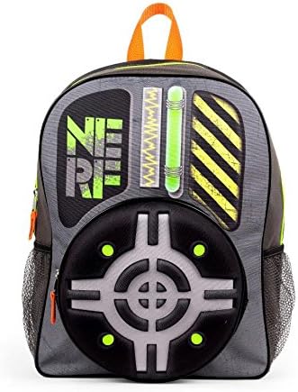 Nerf Green &amp; Yellow Backpack with Lunch Bag Set