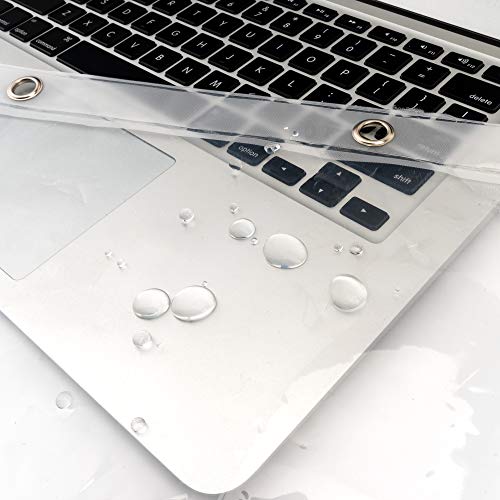 EurCross 9G Clear Shower Curtain Liner 72 x 78 inches Long with 5