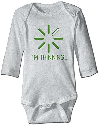 I Am Thinking Loading Kids Long Sleeve Bodysuits Jumpsuit