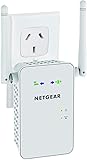 NETGEAR EX6100-100NAS AC750 WiFi Range Extender with Gigabit Ethernet