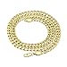 Men's 6mm 14k Gold Plated Miami Cuban Link Chain Necklace, 24
