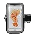 iPhone 6 Armband,iPhone 6S Sports Armband- GMpart Running Cell Phone Holder Case Arm Band Strap With Zipper Pouch Mobile Exercise Workout for iPhone 6 6S iPod Touch - Black