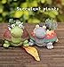 Youfui Turtle Planter for Small Plants, Bonsai, Cactus Planter, Mini Succulent Plant Pot Turtle Gift,Set of 2