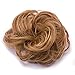 Scrunchy Updo Wavy Straight Hair Bun Clip Messy Donut Chignons Synthetic Hairpiece Hair Extension (light auburn & dark blonde)thumb 2