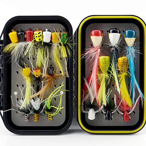 YAZHIDA Fly Fishing Flies Kit Fly Assortment Trout Bass Fishing with