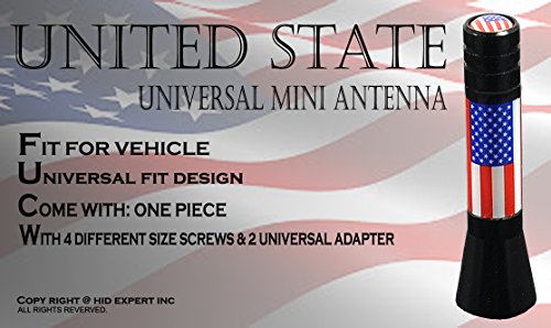 image for ICBEAMER 2 inch / 51mm MINI UNITED STATE FLAG Aluminum Universal Vehic