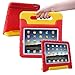 HDE Shock Proof iPad Case for Kids Bumper Cover Handle Stand for Apple iPad 2 iPad 3 iPad 4 (Red & Yellow)