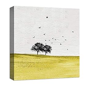 Abstract Blackground Tree Pop up Painting Artwork for Home Framed