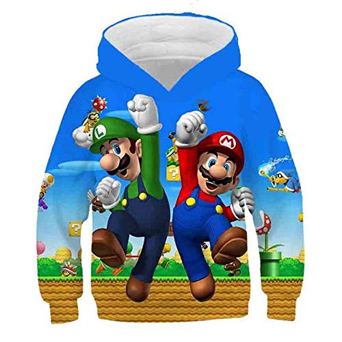 Super Mario Print 3D Kids Hoodies, Anime Sonic Casual Sweatshirts Kind Trui Harajuku Streetwear, Meisjes Jongens Cartoon… - Afbeelding 6