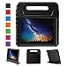 NEWSTYLE Apple iPad Air 2 Case Shockproof Case Light Weight Kids Case Super Protection Cover Handle Stand Case for Kids Children for Apple iPad Air 2 (2014 Released) - Black Color primary