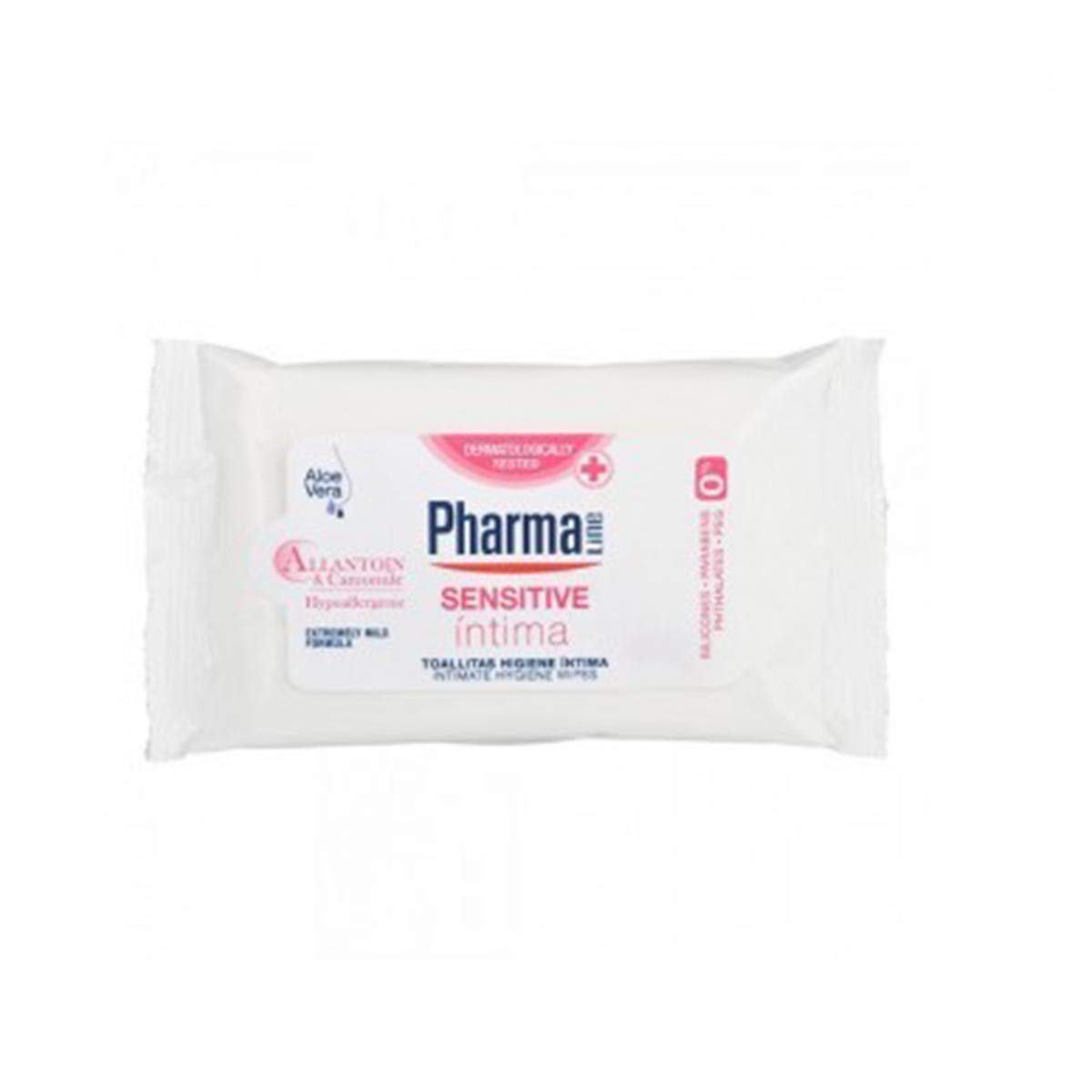 Pharmaline Intimate Hygiene Wipes, Sensitive, 12 wipes