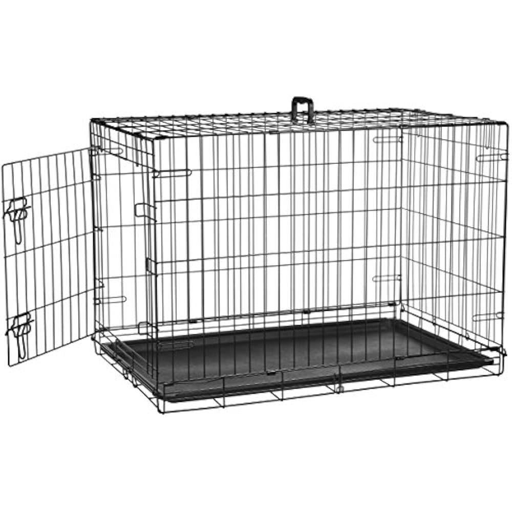 global source single door folding wire dog crate