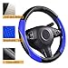 CAR PASS Rainbow Universal FIT Steering Wheel Cover with PVC Leather