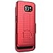 Galaxy S6 Case, i-Blason Transformer Slim Hard Shell Holster Case Combo with Kickstand and Locking Belt Swivel Clip for Samsung Galaxy S6 (Red)