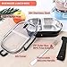 Lunch Bento Box Insulated Stainless Steel Square Food Storage Container Leakproof with Sealed Compartment for Woman Man Work (Black 2 Sealed Compartment)