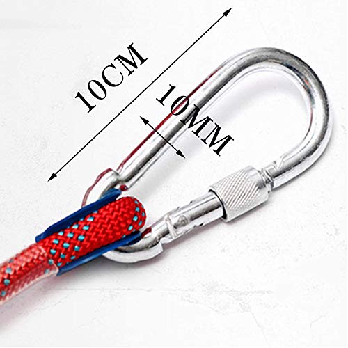 12mm Kletterseil Sicherheitsseil Survival Seil Climbing Rope Outdoor Seil Multifunktionsseil Mit 2 Karabinern Für… – Bild 3