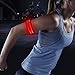 BSEEN 2 Pack LED Armbands for Running - Glow in The Dark Safety Running Gear LED Bracelet Sports Wristbands (red)