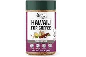 Pereg Coffee Mix | Coffee Spice Mix with Hawaij, Ginger, Cinnamon, Cloves & Cardamom | Mixed Spices for Arabian, Turkish, Coffee or Chai | Made in USA |4.25 Oz