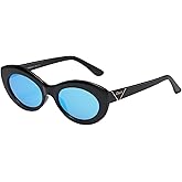 DUCO Cat Eye Sun Glass Retro Oval Sunglasses for Women Clout Glasses Vintage Polarized UV 400 Protection 1223