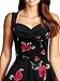 Babyonlinedress Babyonline Women's 50s V Neck Vintage Cut Out Retro Party Cocktail Swing Dresses