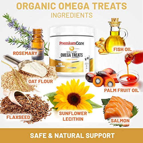 Omega 3 Alaskan Fish Oil For Dogs - All-Natural Wild Salmon Oil For Dogs With EPA & DHA Fatty Acids - Itch Free Skin + Healthy Skin & Coat + Hip & Joint Support + Allergy, Heart & Brain Health - Thumbnail 4