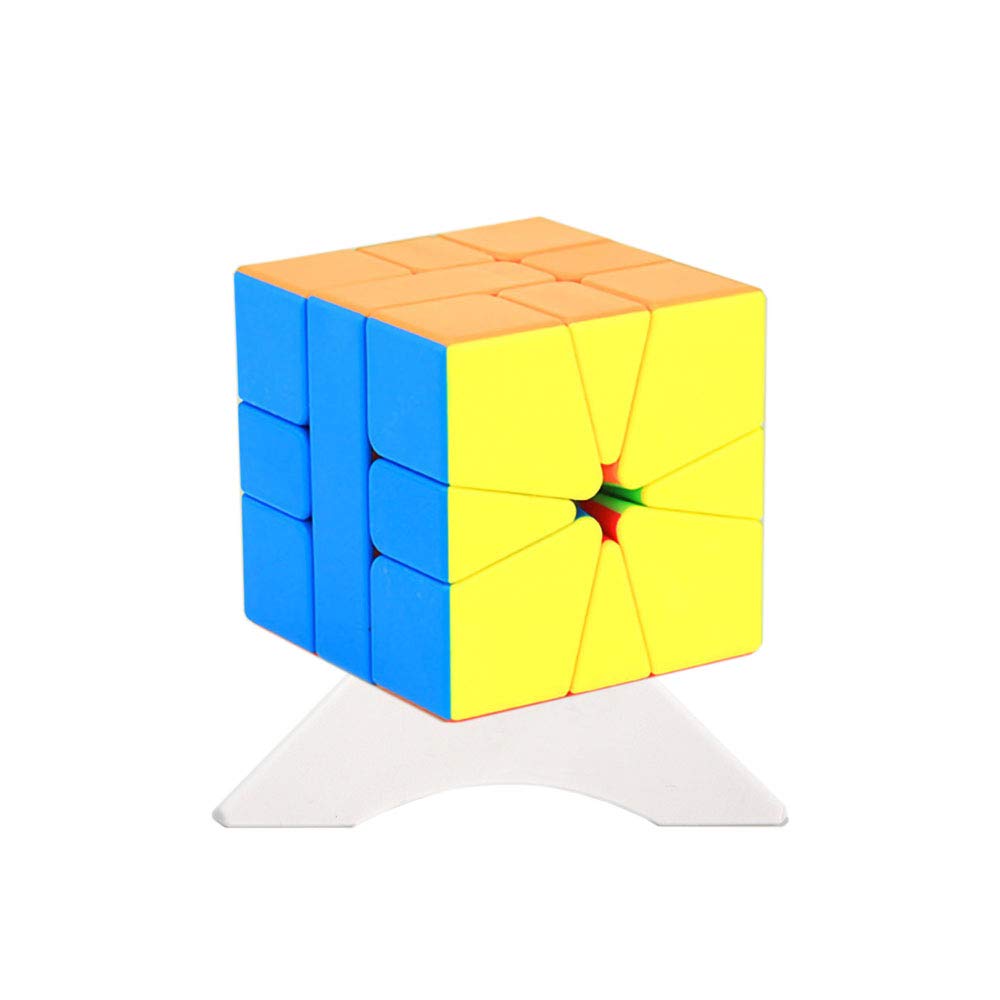 Oostifun MoYu MoFang JiaoShi MFJS Meilong Square-1 Special Cube Cubing Classroom MFSQ-1 Smoothly Fast Twsit Puzzle Brain Teasers Puzzle with One Cube Tripod (Multicolor)