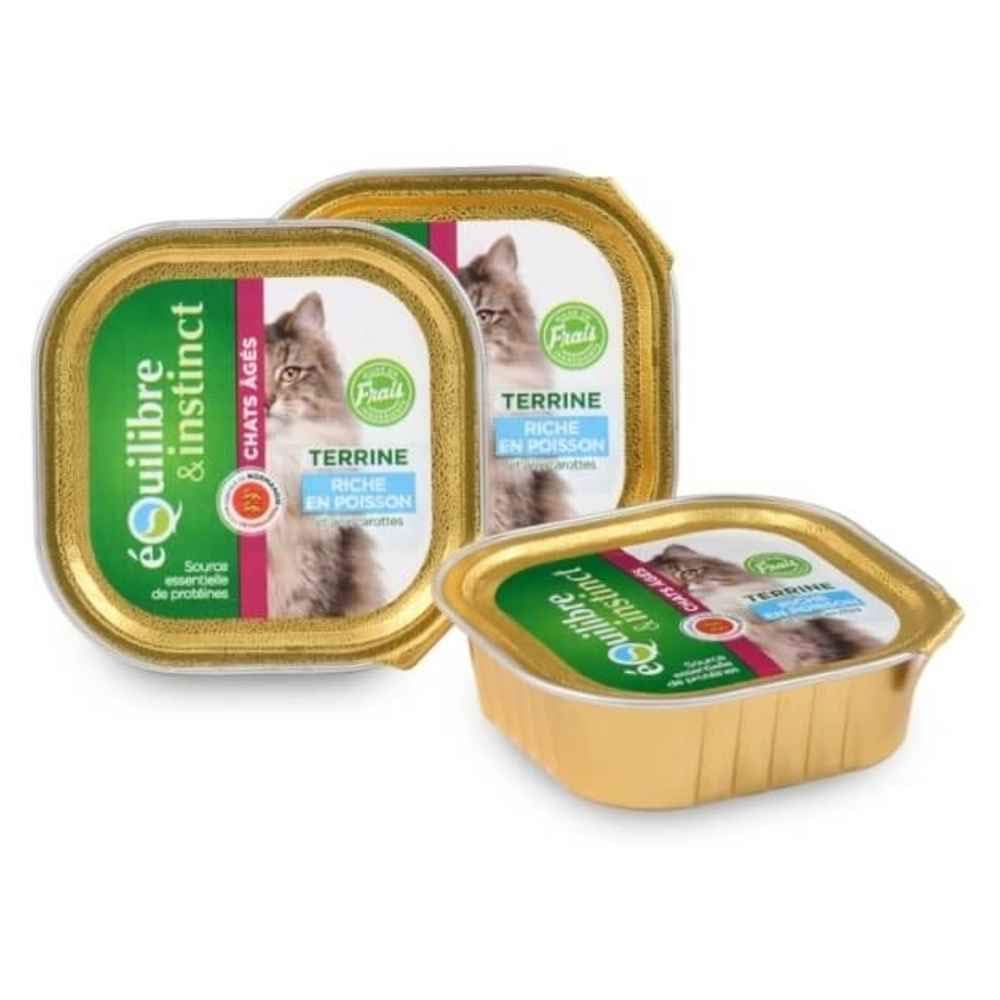 Equilibre & Instinct Lote de 16 tarrinas de 100 g de comida para ...