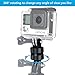 Sametop 360 Degree Rotating Aluminum Swivel Pivot Mount Tripod Mount Adapter Compatible with GoPro Hero 6, 5, 4, Session, 3+, 3, 2, 1 Cameras